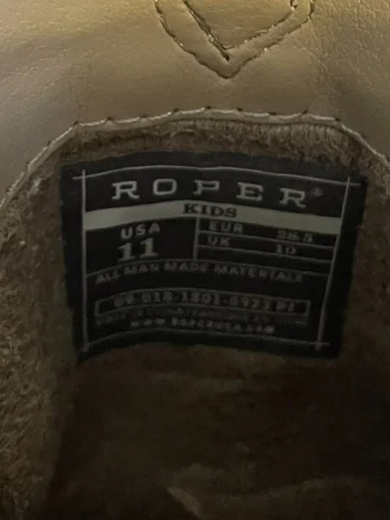 Girls 11 Roper Cowboy Boots - Picture 5 of 5